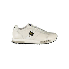 Blauer White Leather Men Sneaker -   -  Blauer.