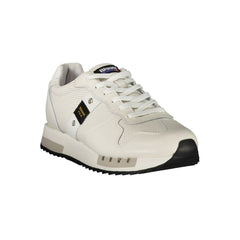 Blauer White Leather Men Sneaker -   -  Blauer.