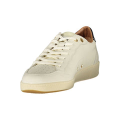 Blauer White Leather Men Sneaker -   -  Blauer.