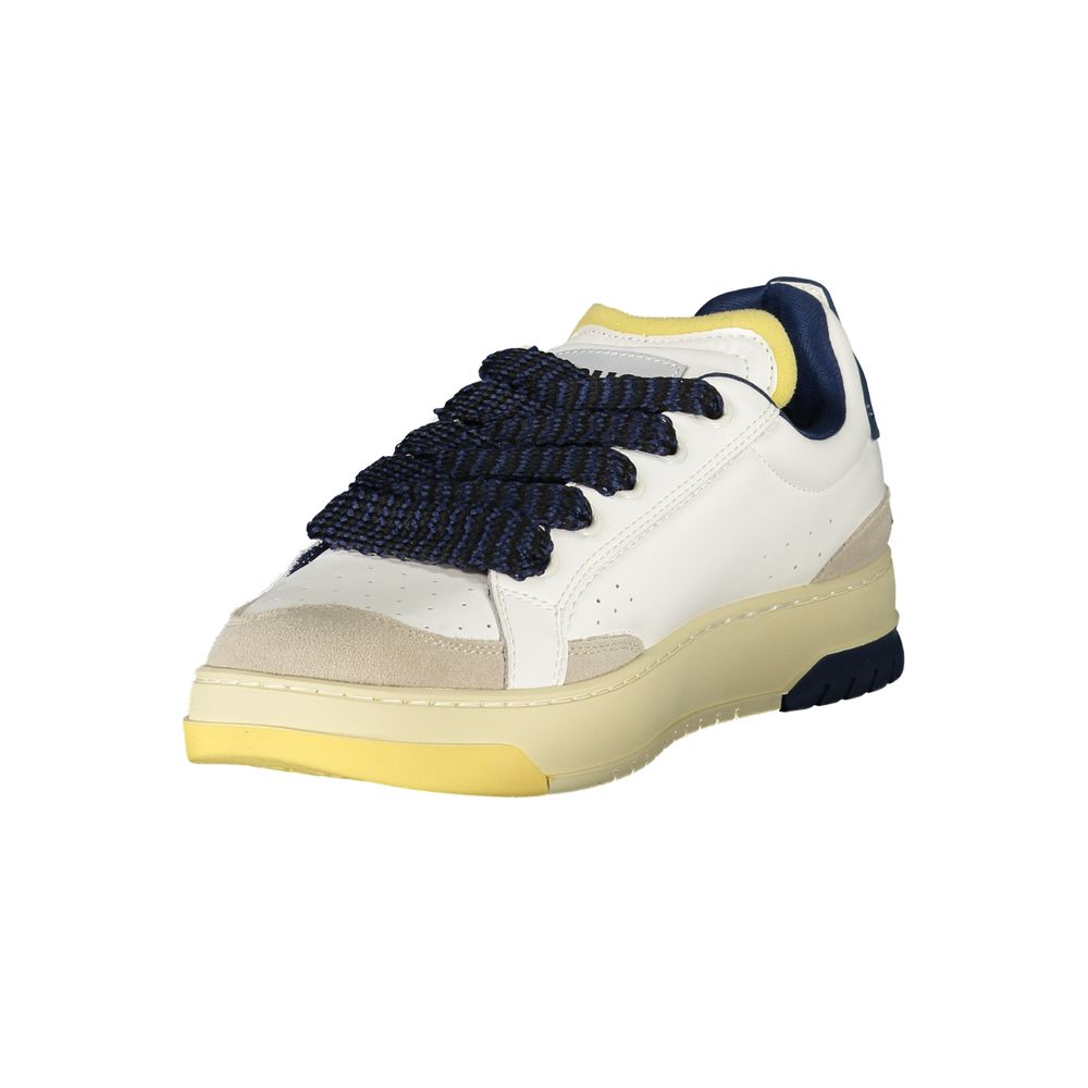 Blauer White Leather Men Sneaker -   -  Blauer.