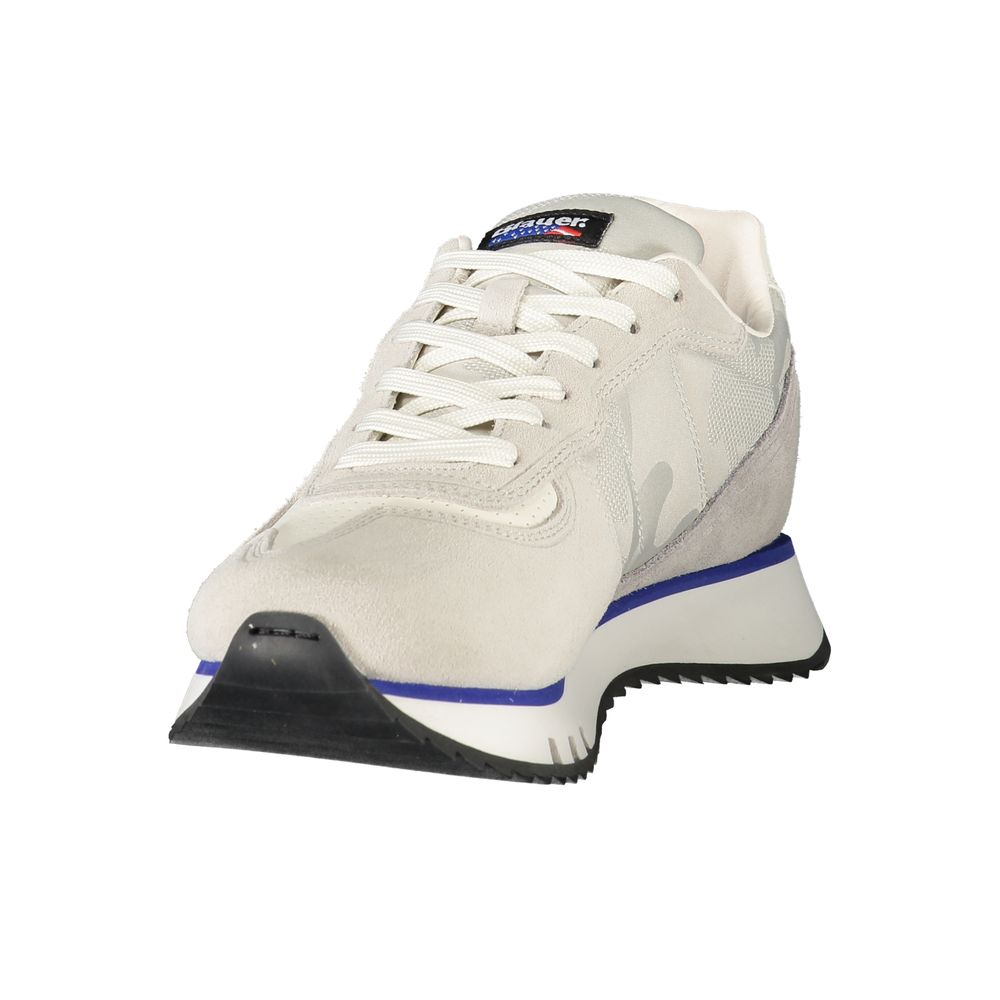 Blauer Gray Leather Men Sneaker -   -  Blauer.