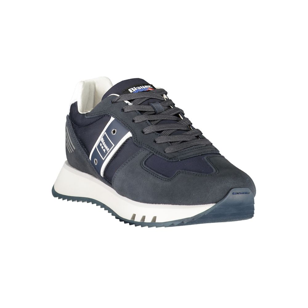 Blauer Blue Leather Men Sneaker -   -  Blauer.