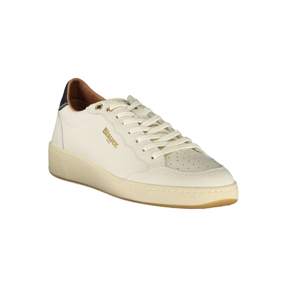 Blauer White Leather Women Sneaker -   -  Blauer.