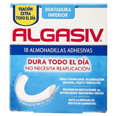 Adhesive Denture Pads INFERIOR Algasiv ALGASIV INFERIOR (18 uds) -  Health and personal care, Oral care -  Algasiv.