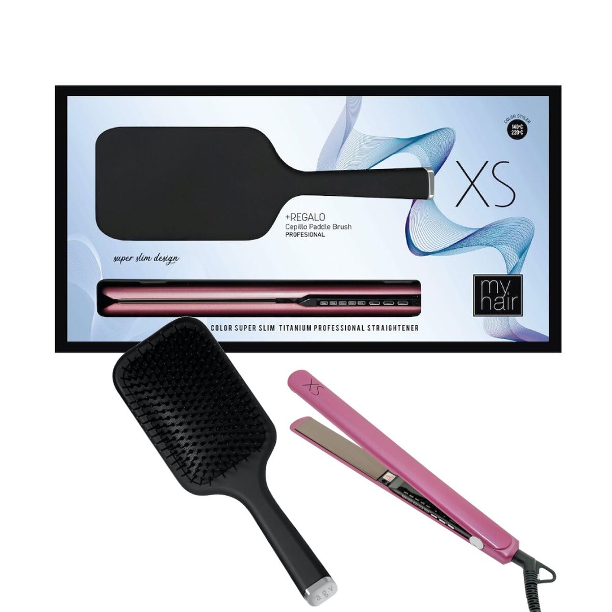 Hair Straightener My Hair MYHAIR XS PINK 2 Pieces -  Beauty, Hair care -  My Hair.