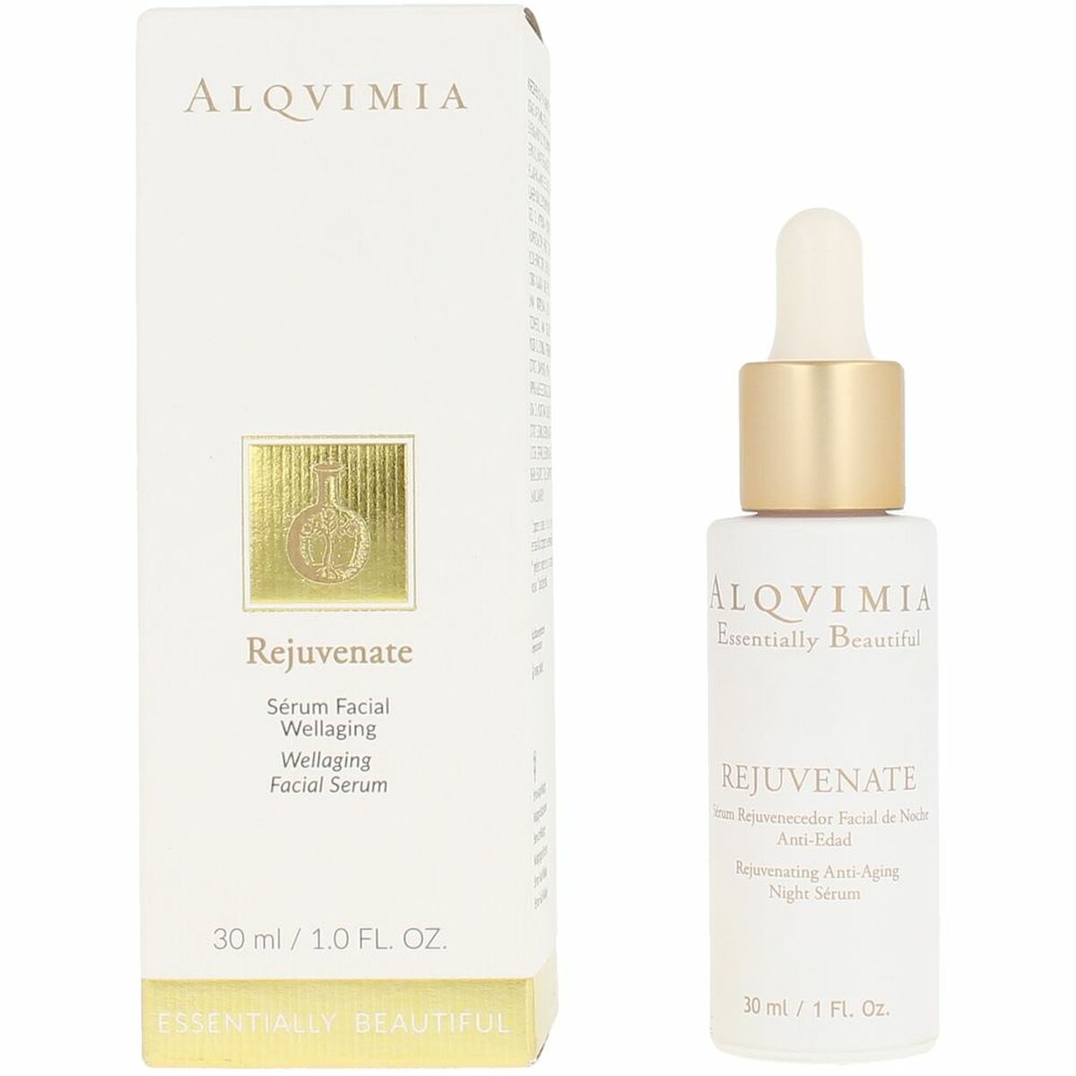 Night-time Anti-ageing Serum Alqvimia ESSENTIALLY BEAUTIFUL 30 ml -  Beauty, Skin care -  Alqvimia.