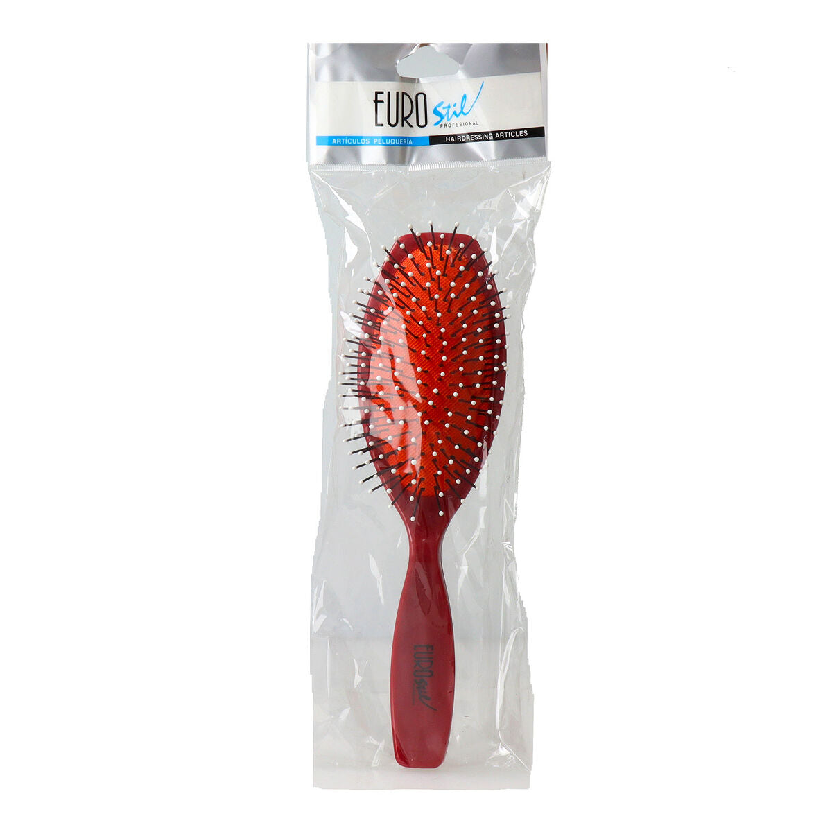 Detangling Hairbrush Eurostil Red -  Beauty, Hair care -  Eurostil.