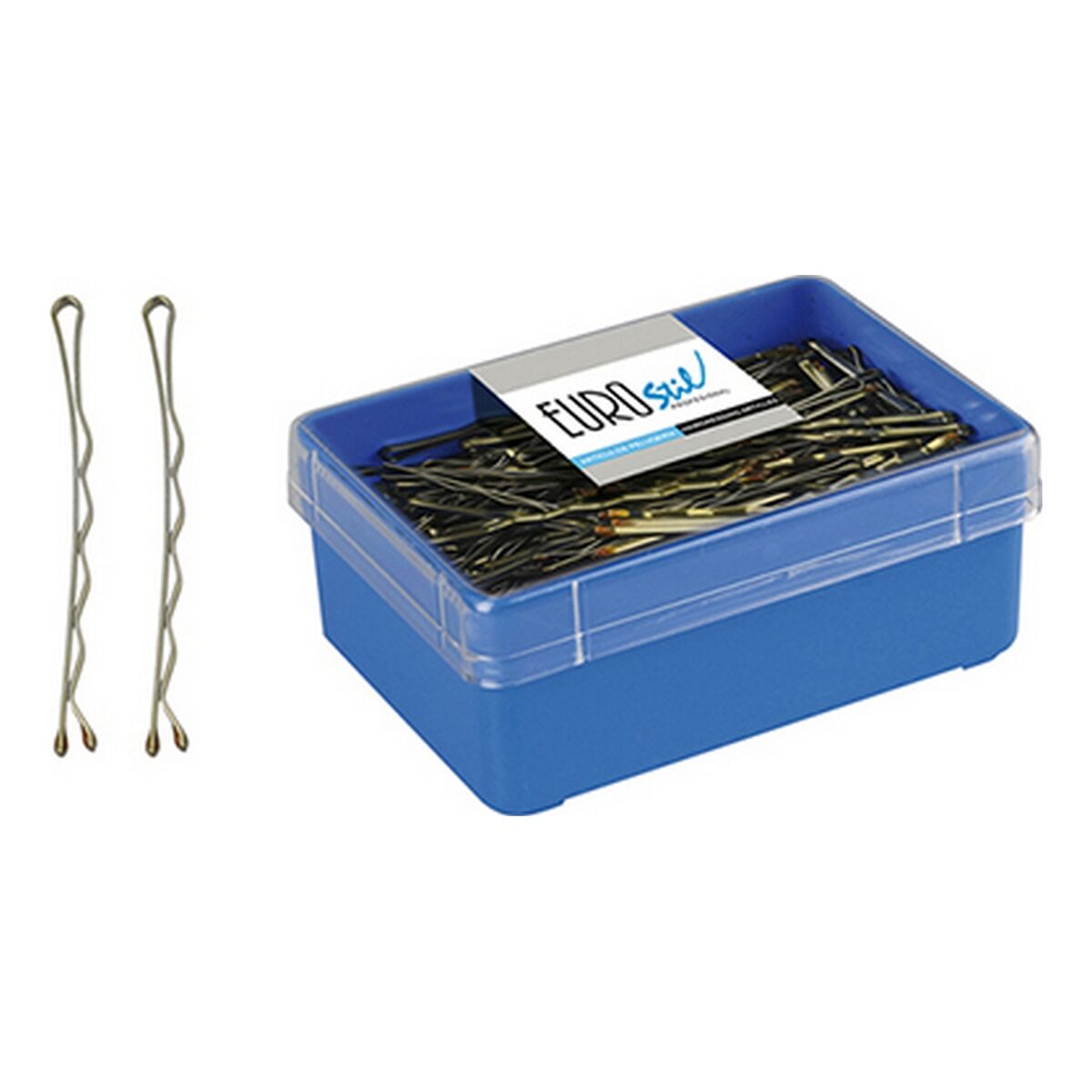 Hair Clips Eurostil 8423029013578 70 mm Bronze (150 pcs) -  Beauty, Hair care -  Eurostil.