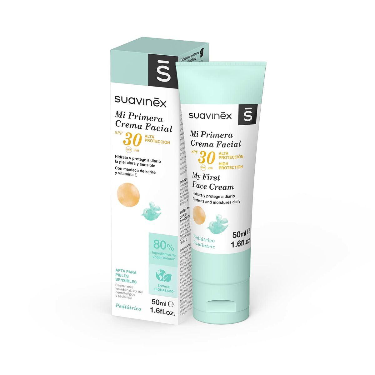Hydrating Facial Cream for Babies Suavinex Crema Spf 30 50 ml -  Baby, Hygiene and care -  Suavinex.