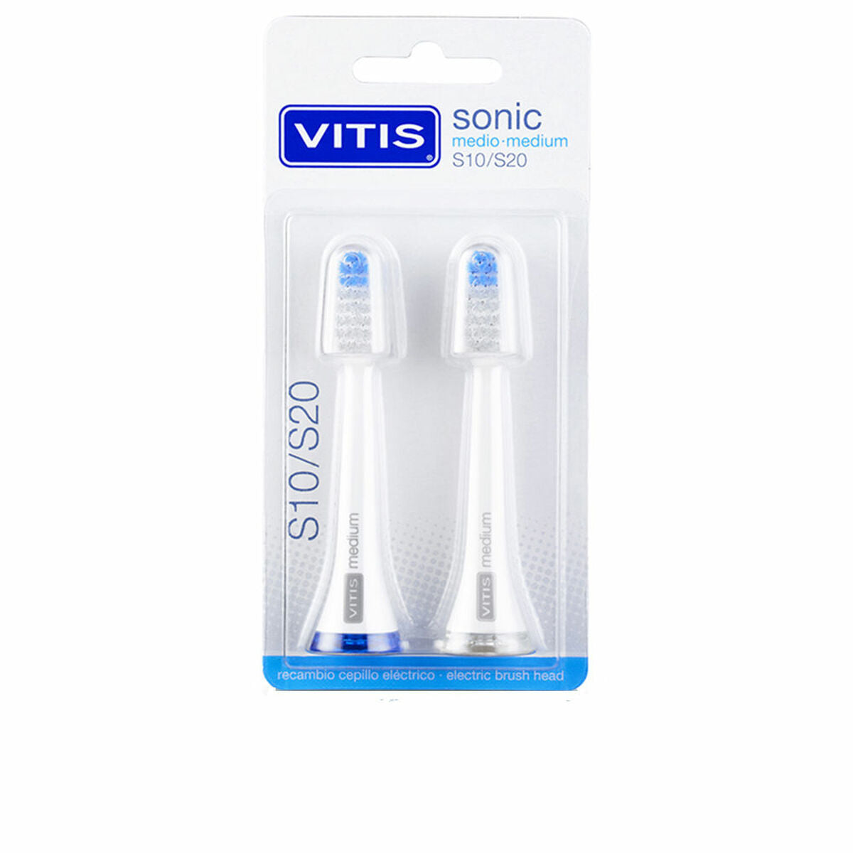 Spare for Electric Toothbrush Vitis Sonic S10/S20 2 Units -  Health and personal care, Oral care -  Vitis.