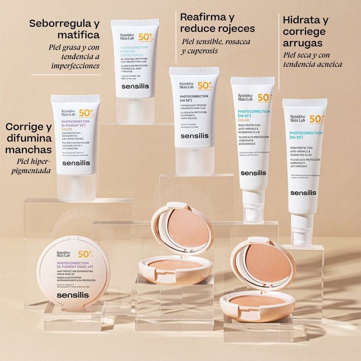 Sun Block Sensilis PHOTOCORRECTION [MAKE UP] -  Beauty, Make-up -  Sensilis.
