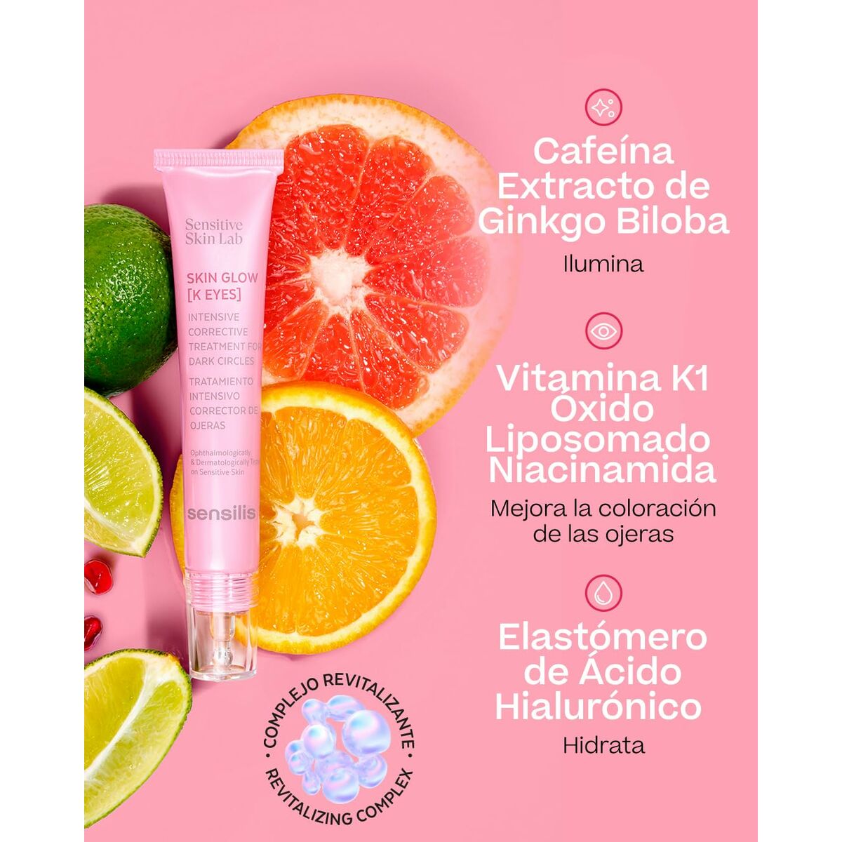 Cream for Eye Area Sensilis SKIN GLOW FACIAL 15 ml -  Beauty, Skin care -  Sensilis.
