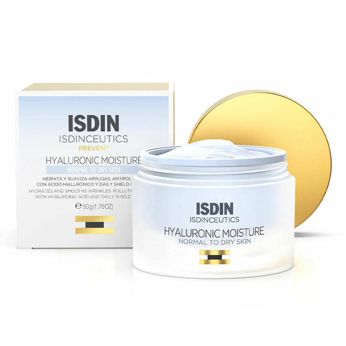 Facial Cream Isdin Isdinceutics Moisturizing Hyaluronic Acid (50 g) -  Beauty, Skin care -  Isdin.