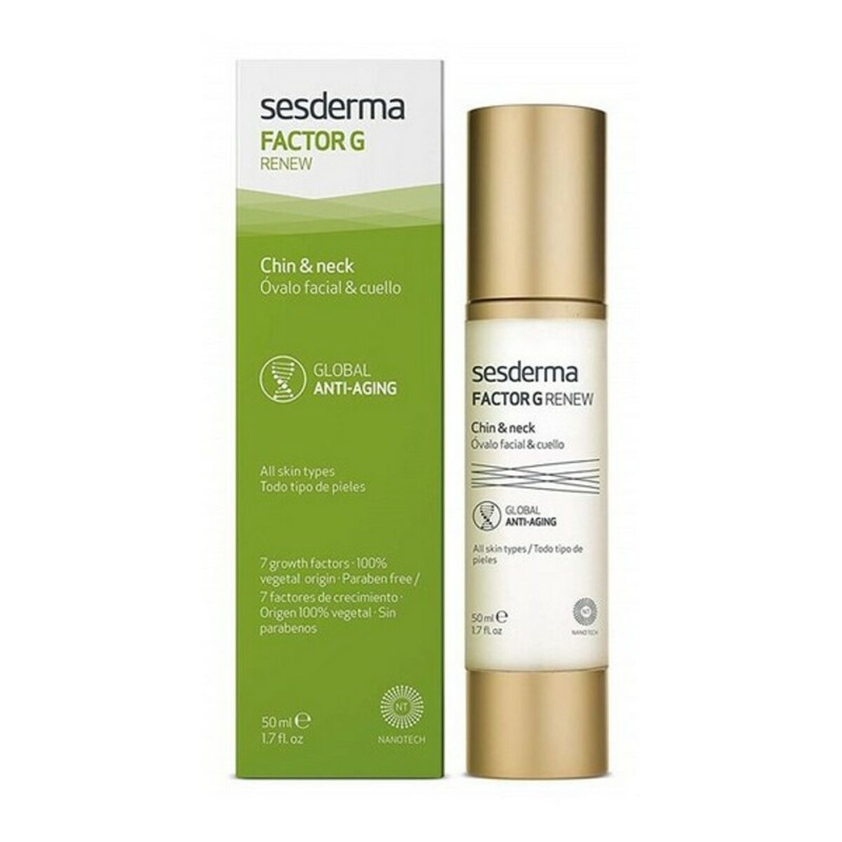 Anti-ageing Cream for the Neck Factor G Renew Sesderma Factor G Renew (50 ml) 50 ml -  Beauty, Skin care -  Sesderma.