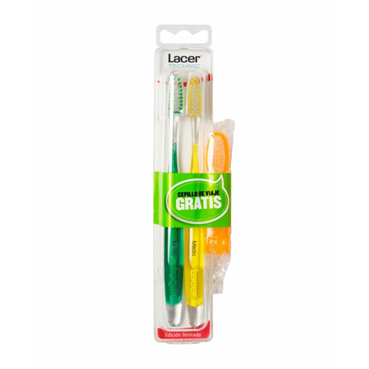 Toothbrush Lacer Technic Medio (3 Pieces) (2 Units) -  Health and personal care, Oral care -  Lacer.
