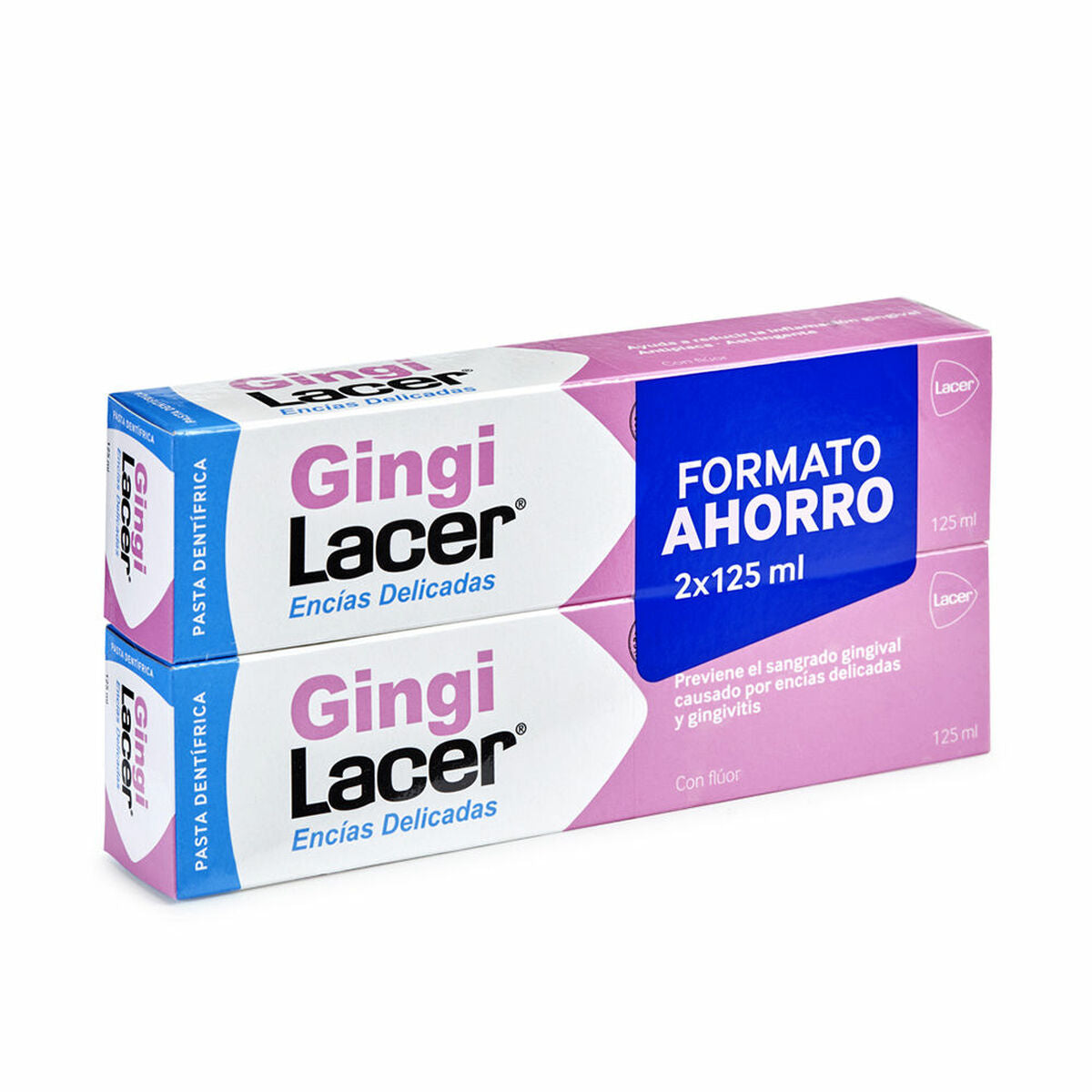 Toothpaste Sensitive Gums Lacer Gingi 2 x 125 ml (2 Pieces) -  Health and personal care, Oral care -  Lacer.