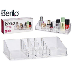 Make-up organizer Berilo 6103-X 6103-X Transparent 9 x 4,5 x 22,7 cm 9 x 9 x 22,7 cm -  Home and cooking, Bath -  Berilo.
