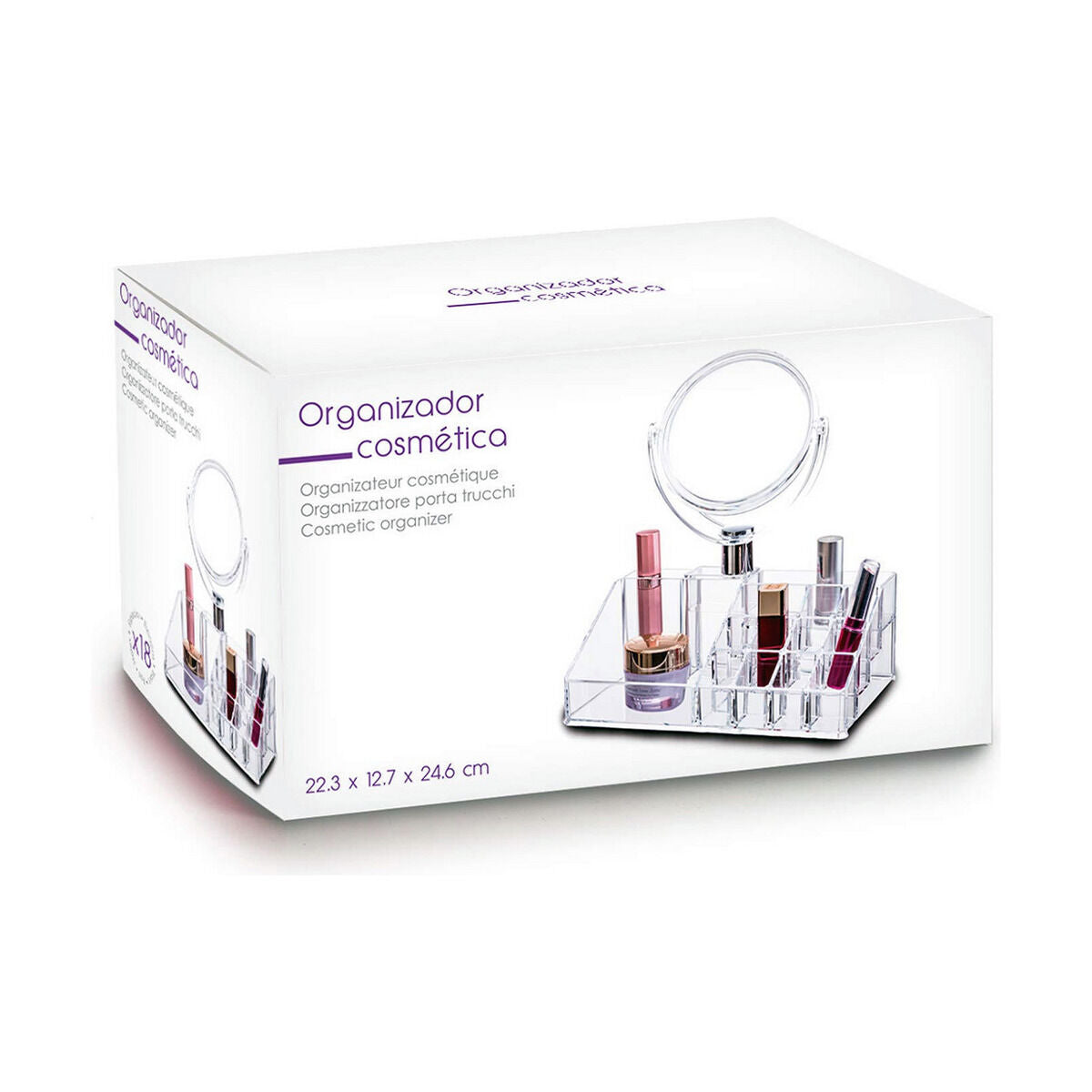 Make-up organizer Berilo 6101-D Transparent -  Home and cooking, Bath -  Berilo.