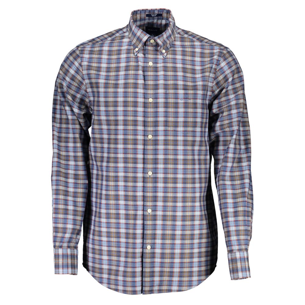 Gant Blue Cotton Shirt -   -  Gant.