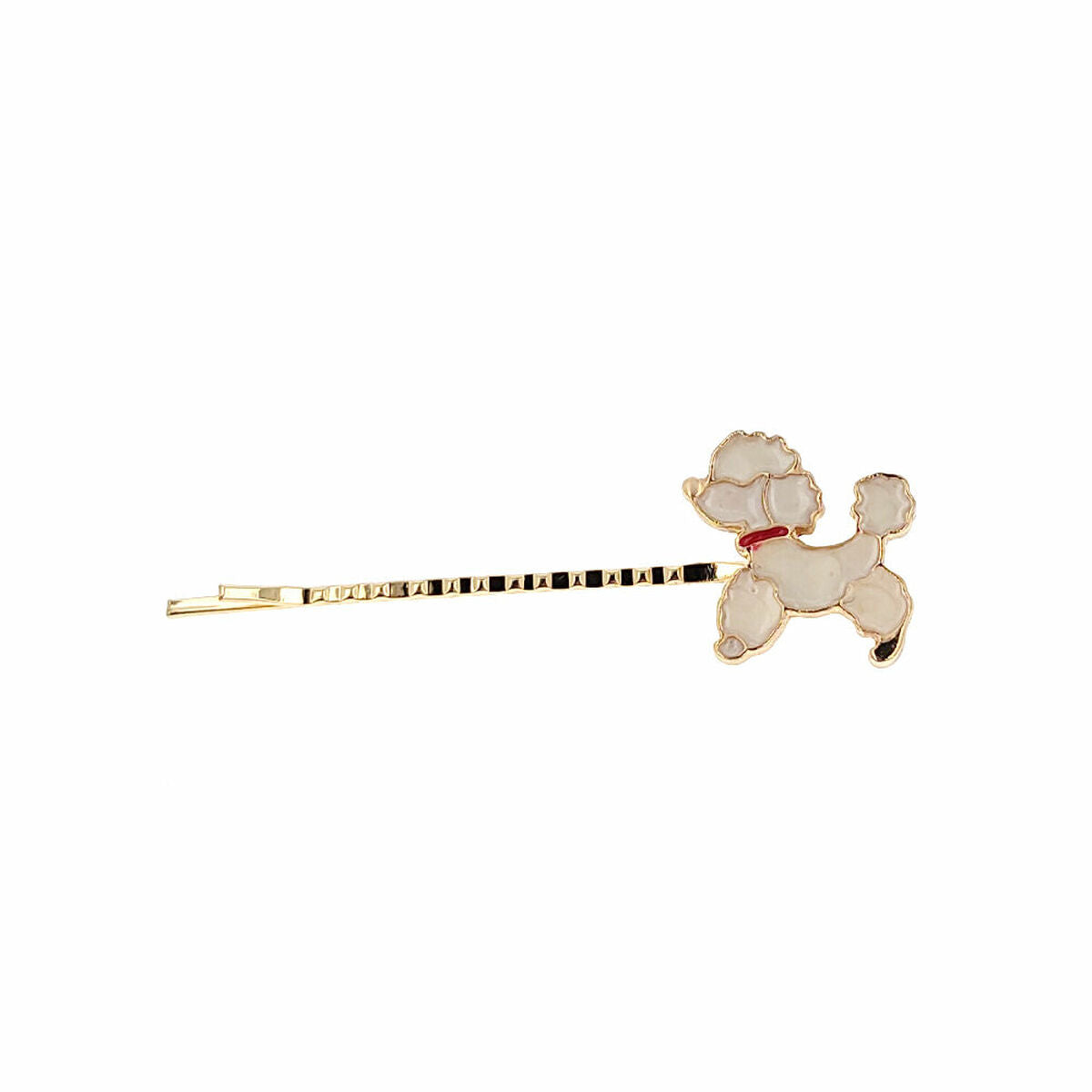 Hairpin Araban White Golden Dog -  Beauty, Hair care -  Araban.