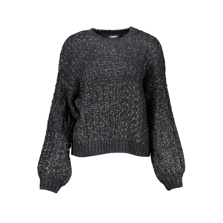 Desigual - Textured Relaxed Knit Sweater - Black Desigual