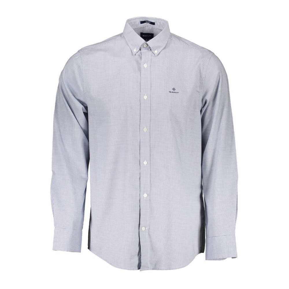 Gant Blue Cotton Shirt -   -  Gant.