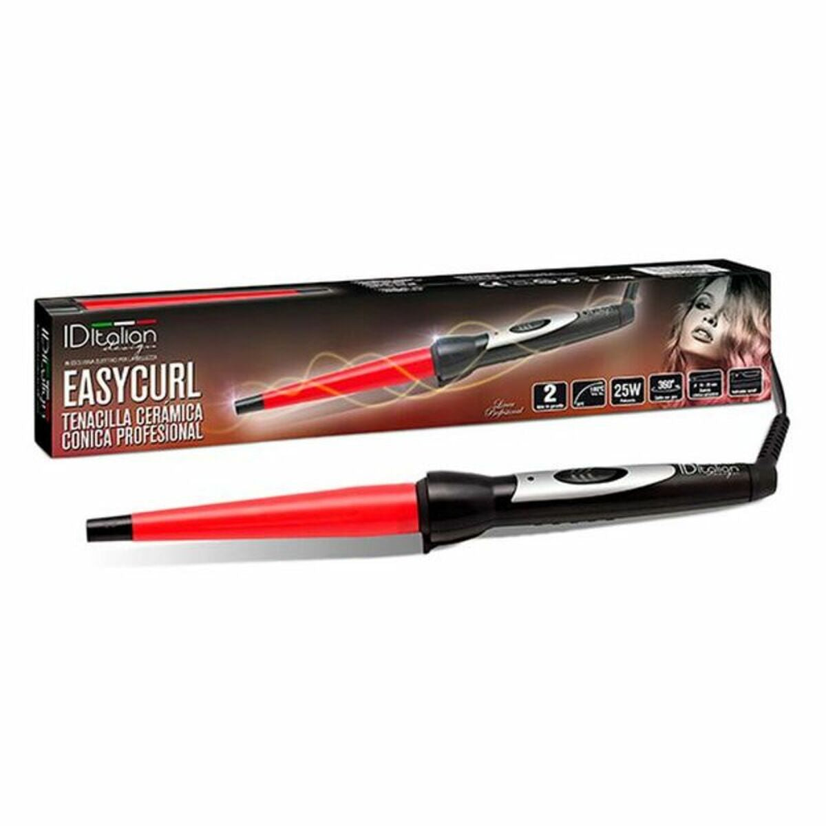 Curling Tongs Easy Curl Id Italian Easy Curl (1 Unit) -  Beauty, Hair care -  Id Italian.