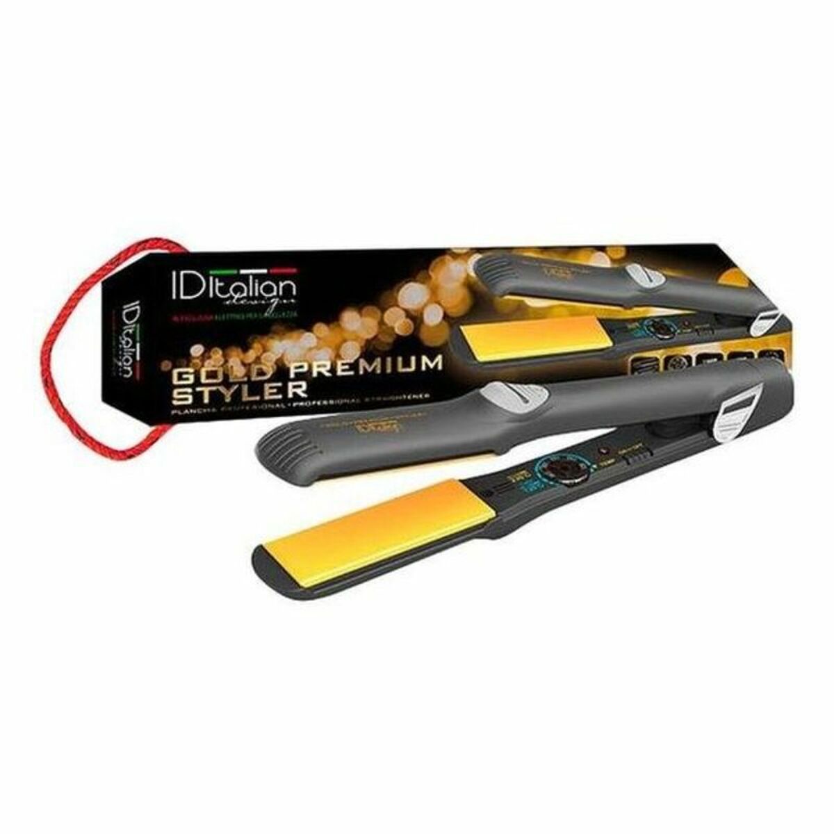 Hair Straightener Gold Premiun Styler Id Italian Gold Premiun Styler (1 Unit) -  Beauty, Hair care -  Id Italian.
