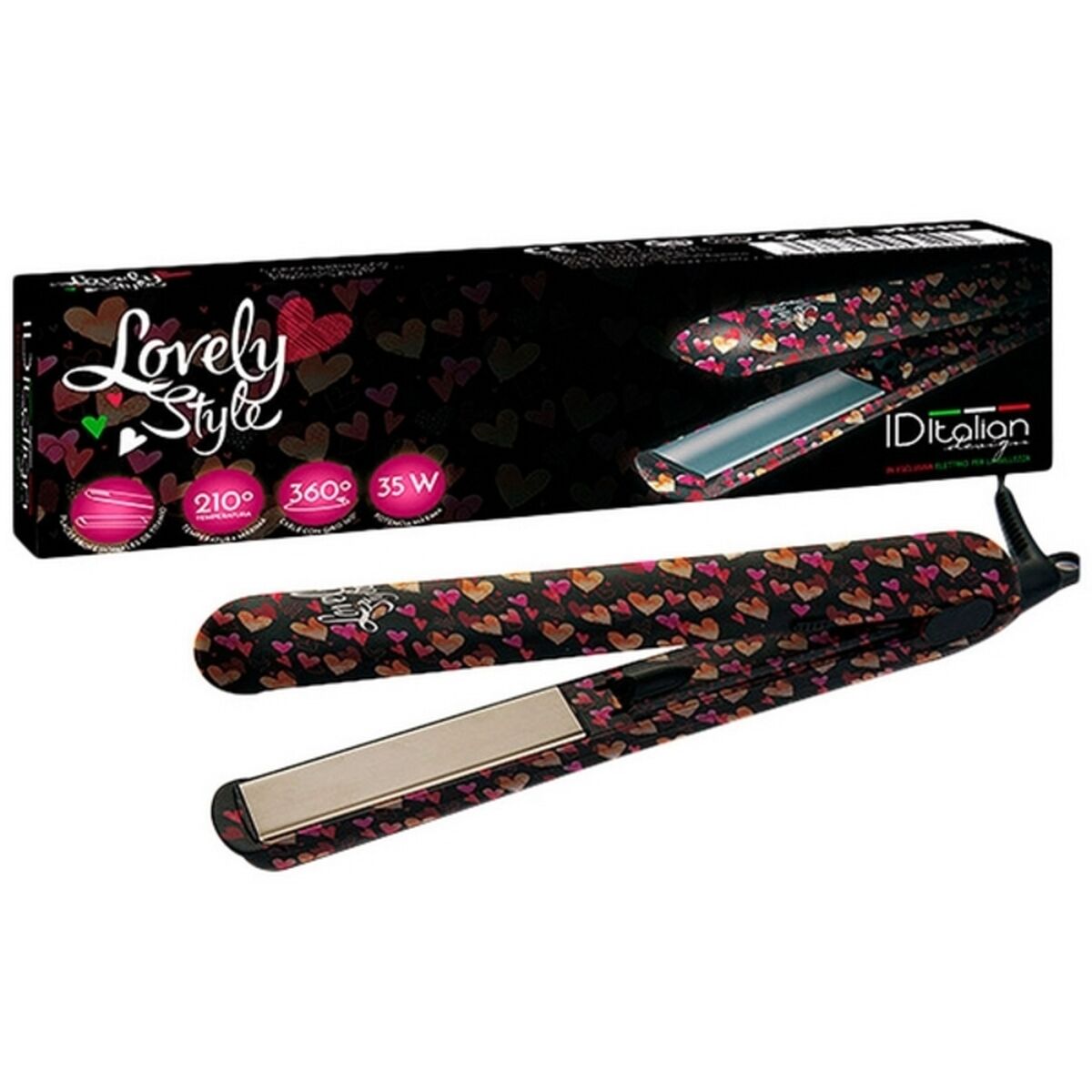 Hair Straightener Lovely Style Id Italian 35W Heart -  Beauty, Hair care -  Id Italian.