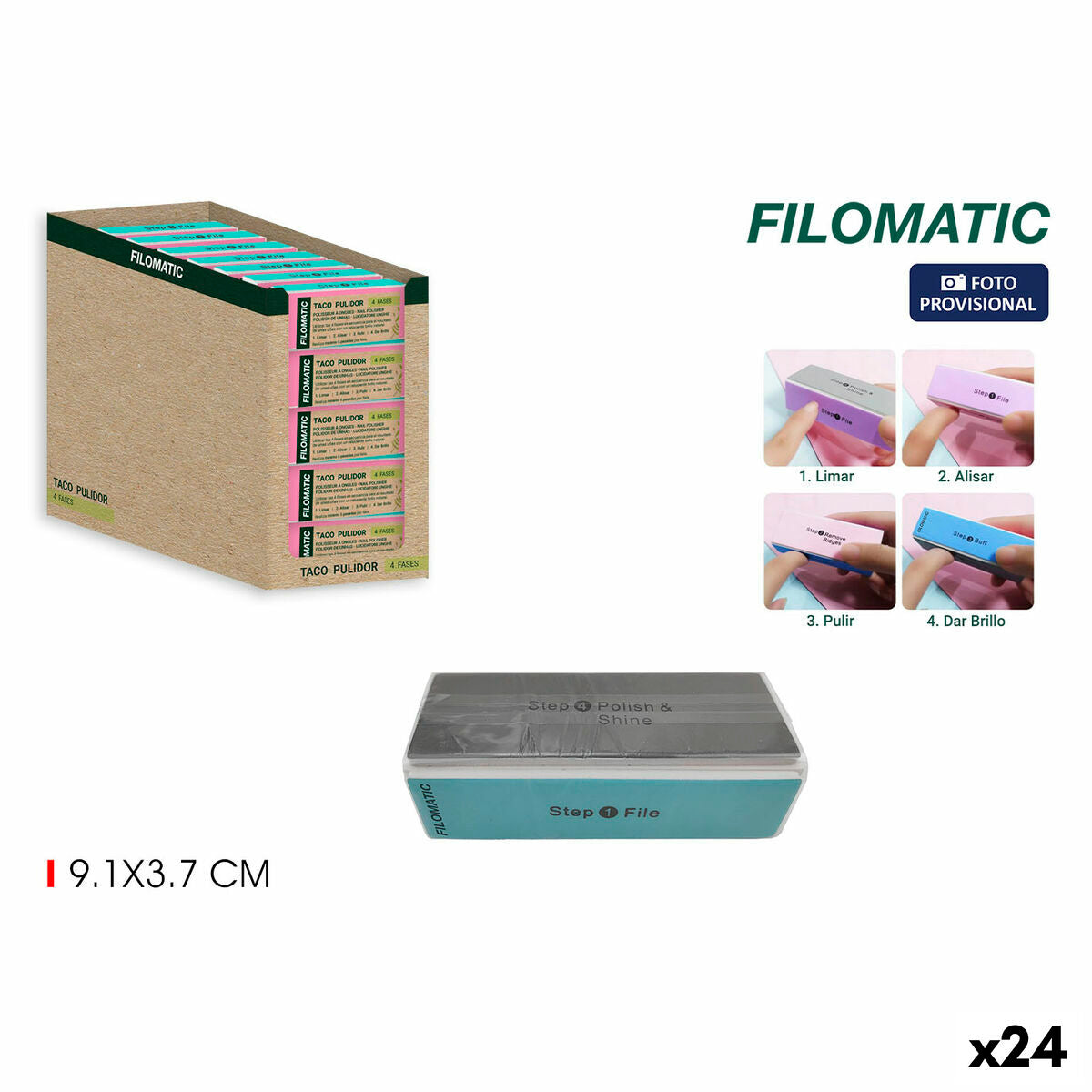 Nail file Filomatic Multifunction (24 Units) -  Beauty, Manicure and pedicure -  Filomatic.