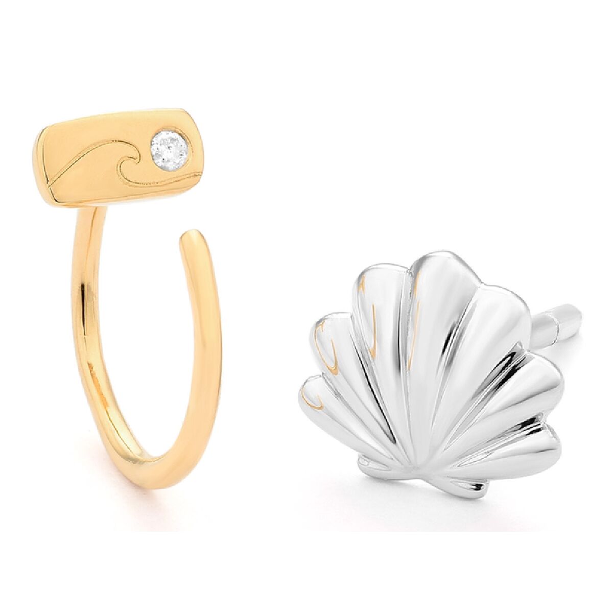 Ladies' Earrings Secrecy E8215CDAWW900 Sterling silver 1,5 cm -  Jewellery, Women -  Secrecy.