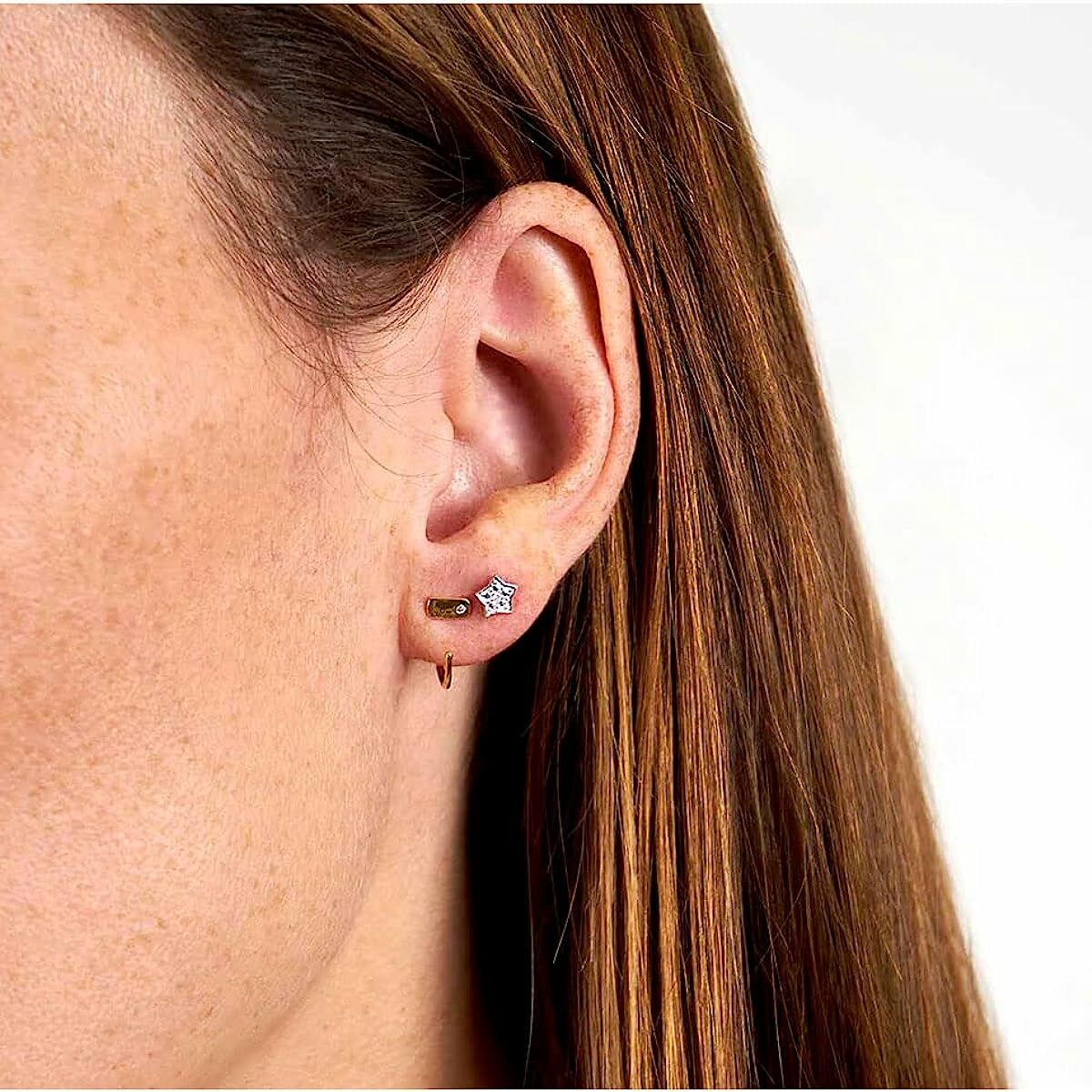 Ladies' Earrings Secrecy Sterling silver 1,5 cm -  Jewellery, Women -  Secrecy.
