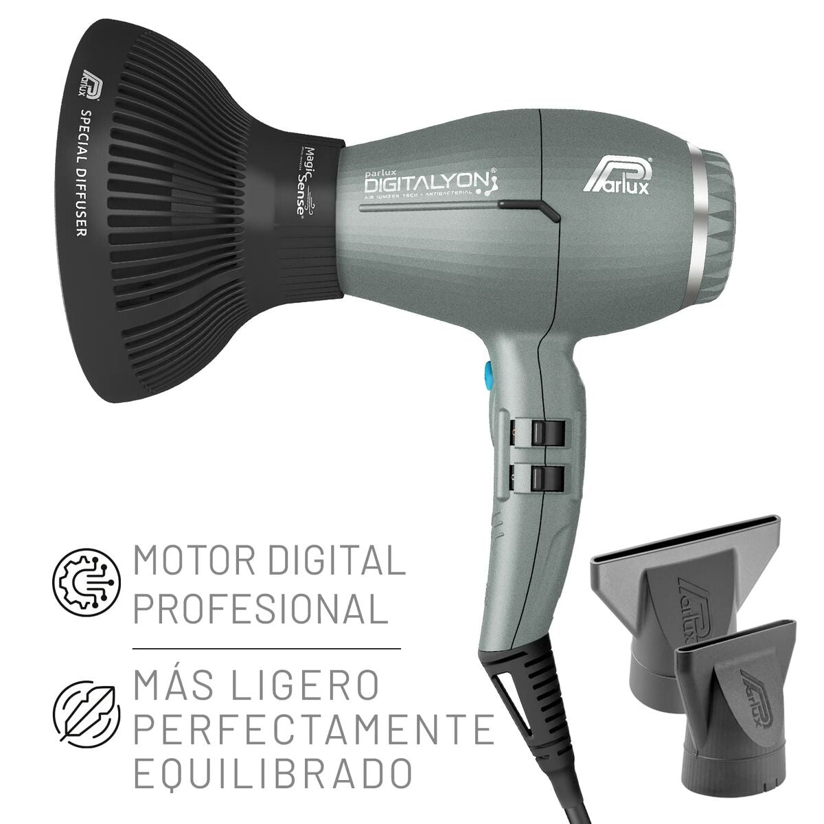 Hairdryer Parlux Digitalyon Grey 2400 W -  Beauty, Hair care -  Parlux.
