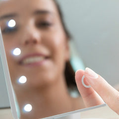 Tabletop Touch LED Mirror Perflex InnovaGoods -  Beauty, Utensils and accessories -  InnovaGoods.