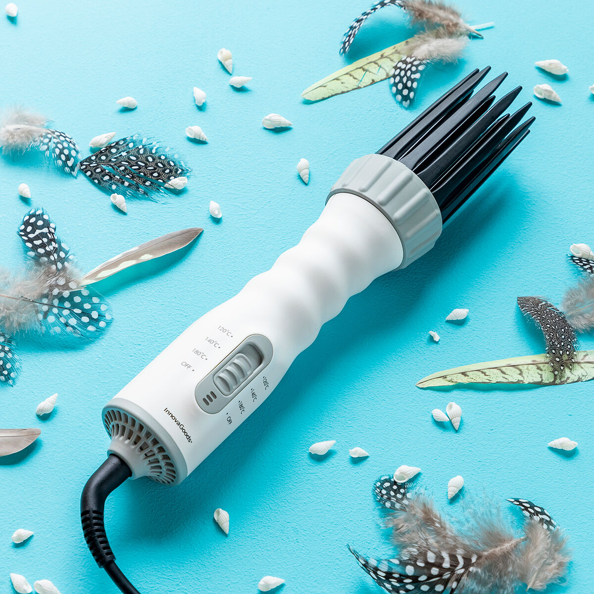 3-in-1 Drying, Styling and Curling Hairbrush Dryple InnovaGoods 550 W -  Beauty, Hair care -  InnovaGoods.
