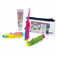 Set Oral Care for Kids Kin Fluorkin Crocodile Travel (3 Pieces) -  Health and personal care, Oral care -  Kin.