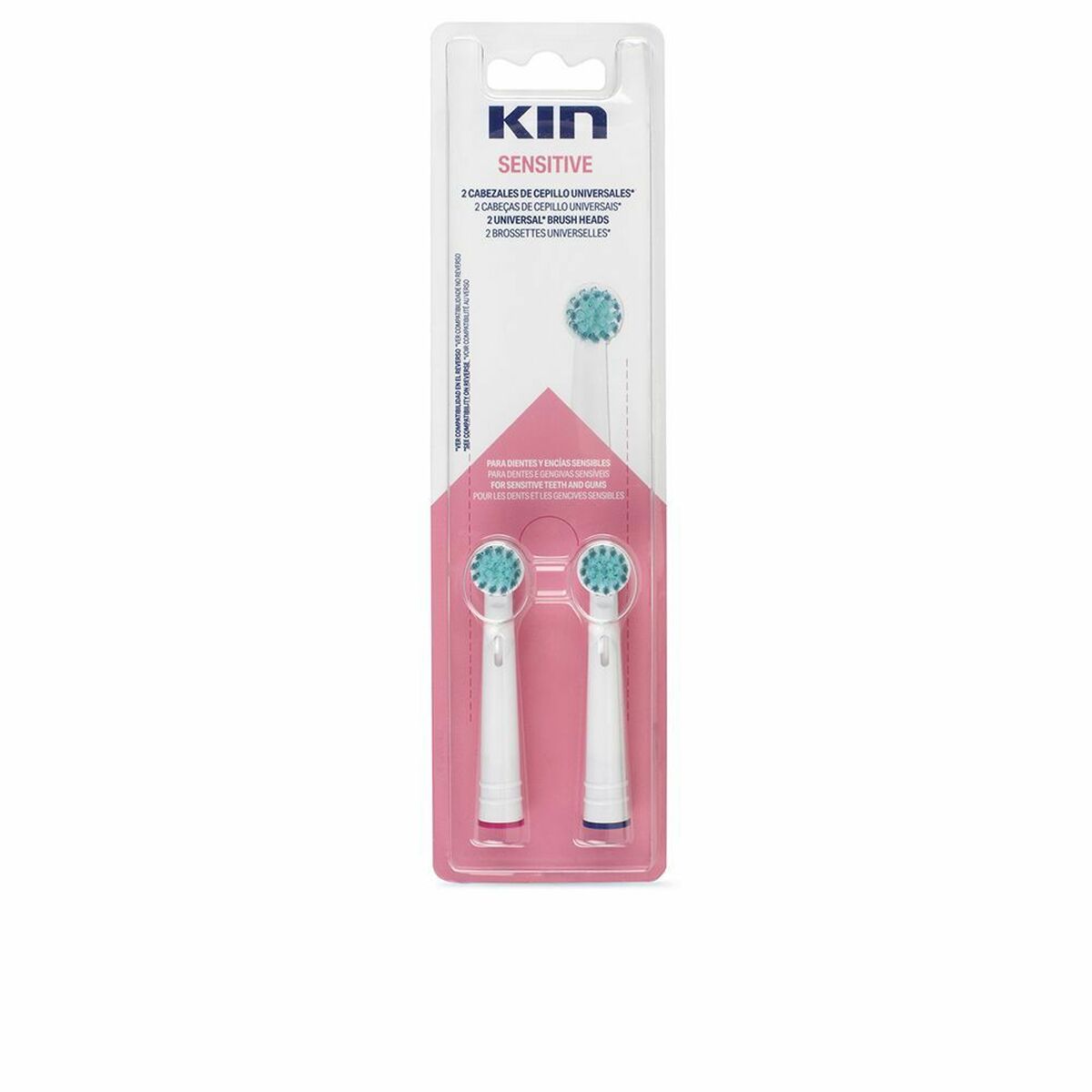 Replacement Head Kin 1865137 Toothbrush (2 uds) -  Health and personal care, Baby and childcare -  Kin.