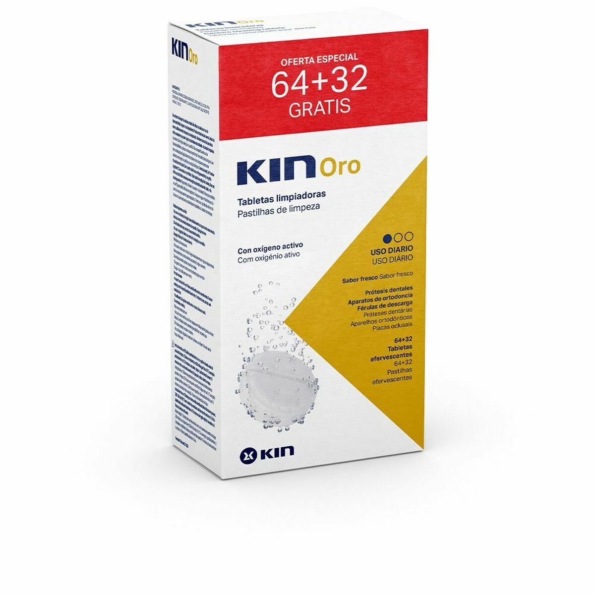 Cleaning Tablets for Dentures Kin Kin Oro -  Health and personal care, Oral care -  Kin.