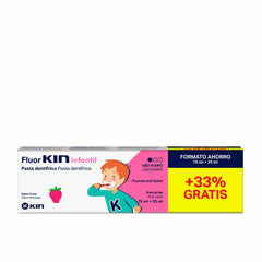 Toothpaste Kin Fluorkin Strawberry 25 ml -  Baby, Hygiene and care -  Kin.