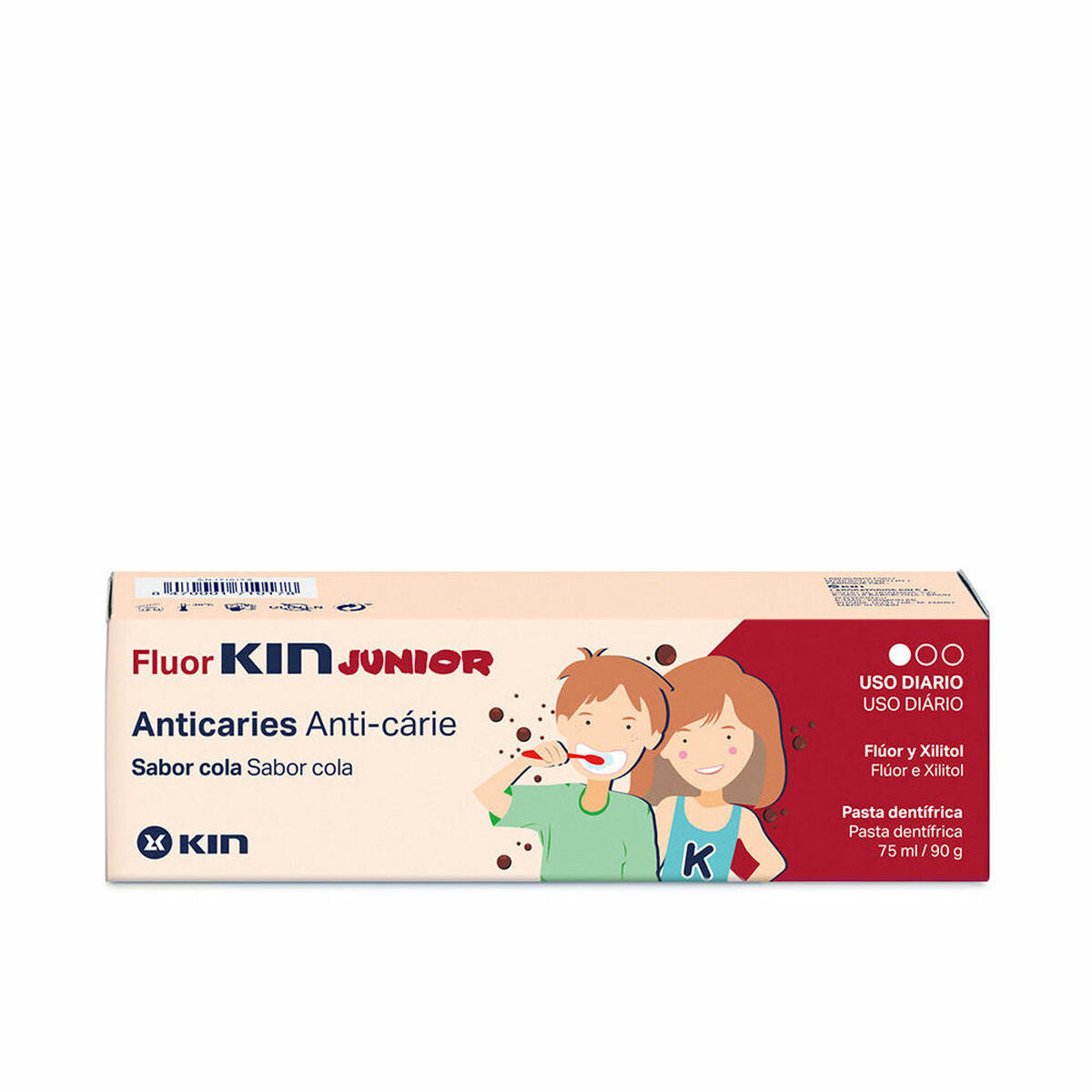 Toothpaste Kin Fluorkin Junior 75 ml -  Health and personal care, Oral care -  Kin.