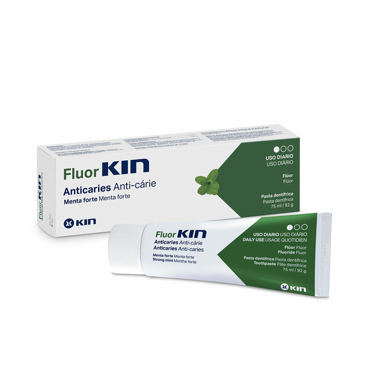 Anticavity Toothpaste Kin Fluorkin 75 ml Mint -  Health and personal care, Oral care -  Kin.