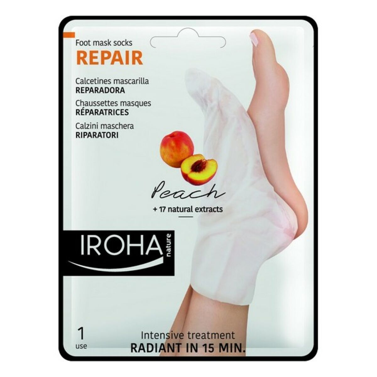 Moisturising Socks Repair Peach Iroha 659404 -  Beauty, Skin care -  Iroha.