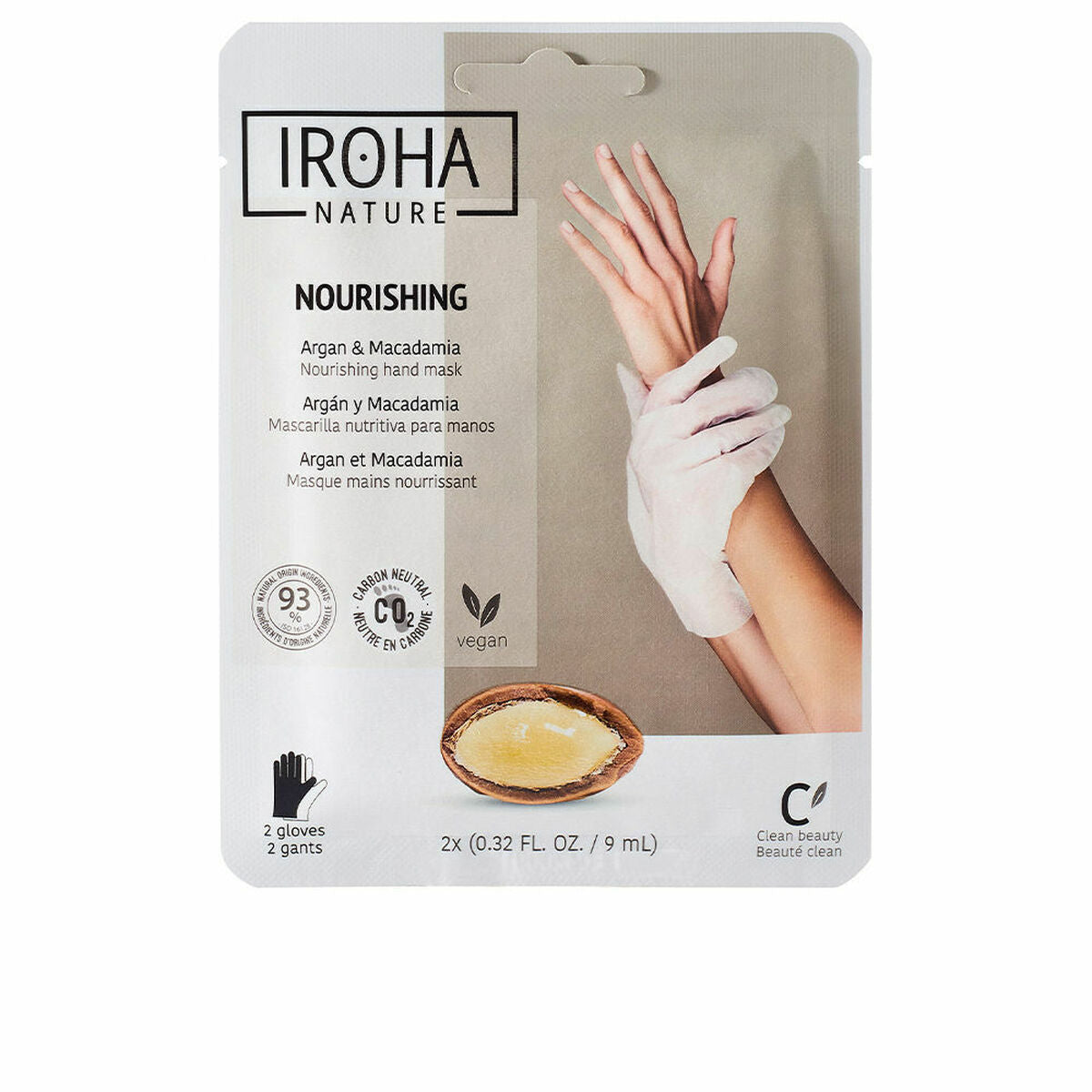 Hand Treatment Gloves Iroha Argan Macadamia Macadamia Argan (1 Unit) -  Beauty, Skin care -  Iroha.