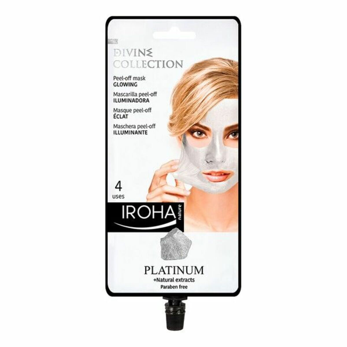 Facial Mask Peel Off Platinum Iroha Platinum -  Beauty, Skin care -  Iroha.