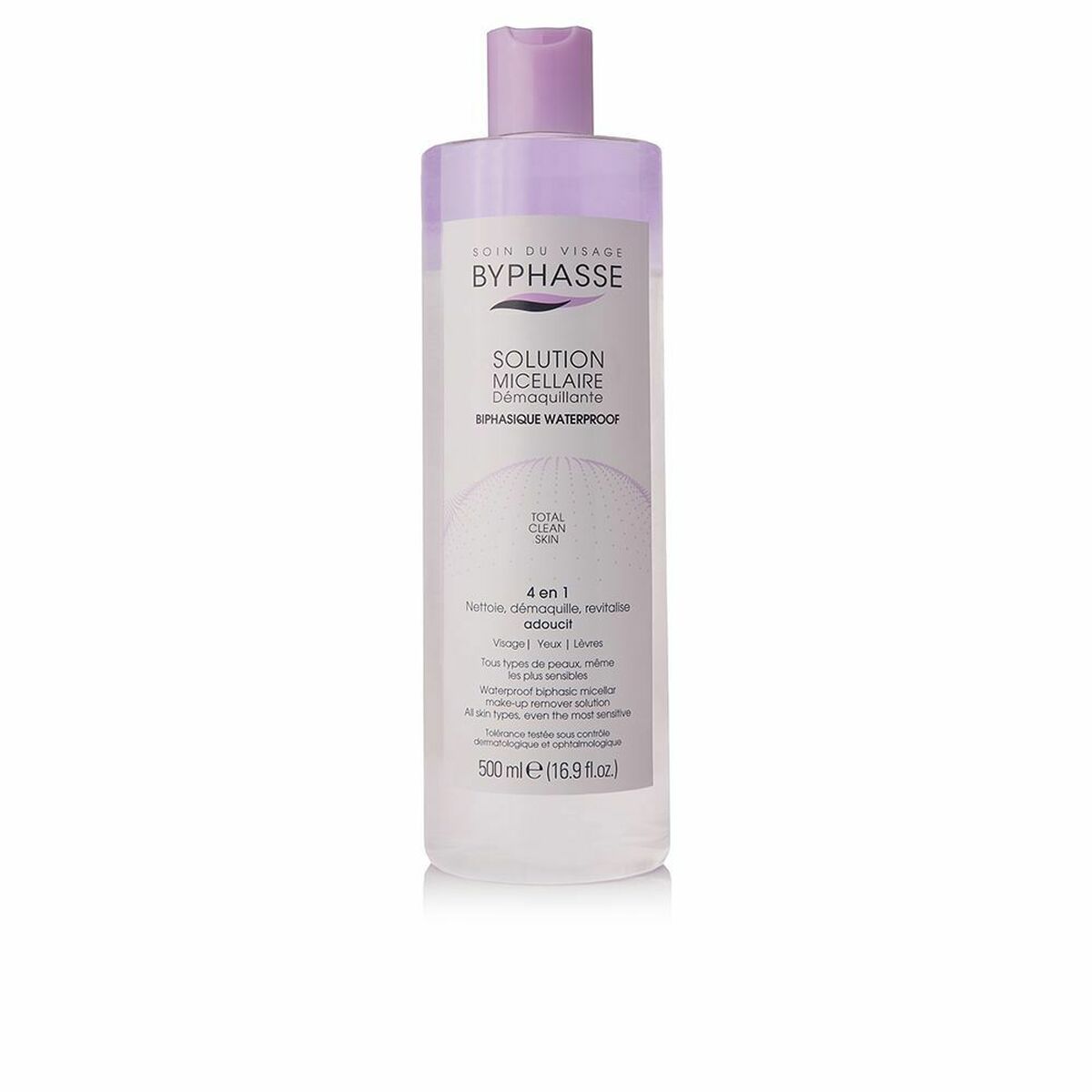 Facial Biphasic Makeup Remover Byphasse Solución Micelar Micellar 500 ml -  Beauty, Skin care -  Byphasse.