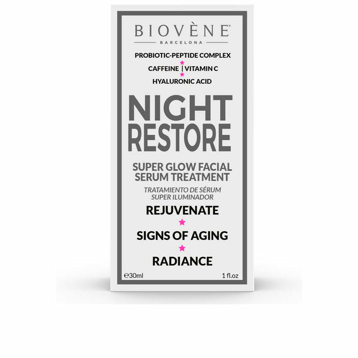 Facial Serum Biovène Night Restore 30 ml -  Beauty, Skin care -  Biovène.
