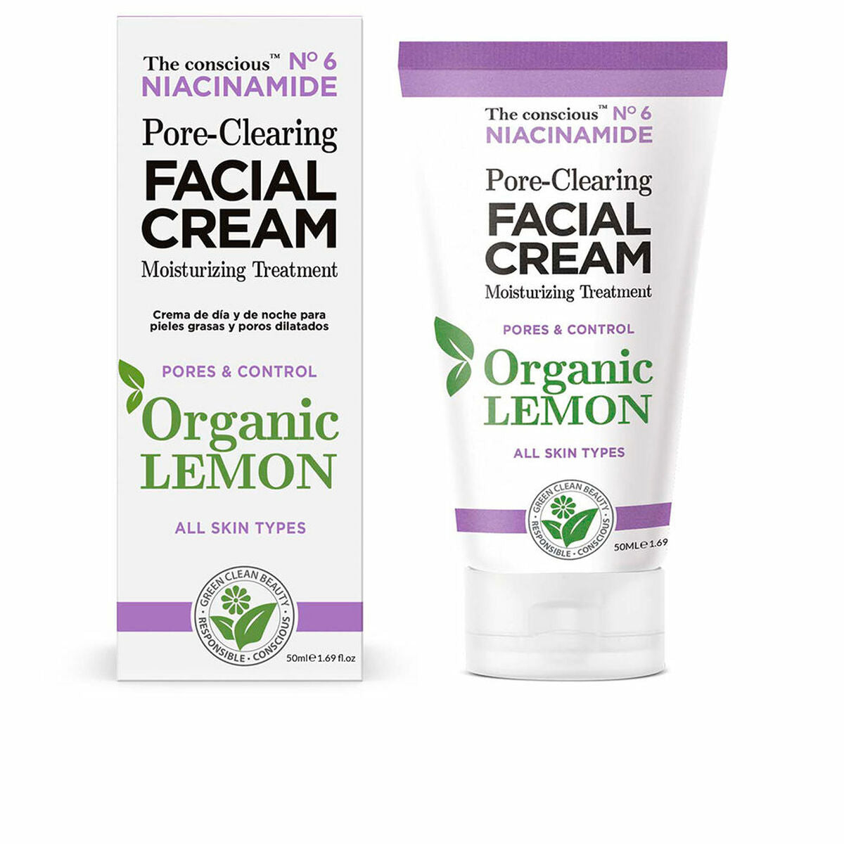 Cleansing Cream The Conscious Niacinamide Lemon 50 ml -  Beauty, Skin care -  The Conscious.