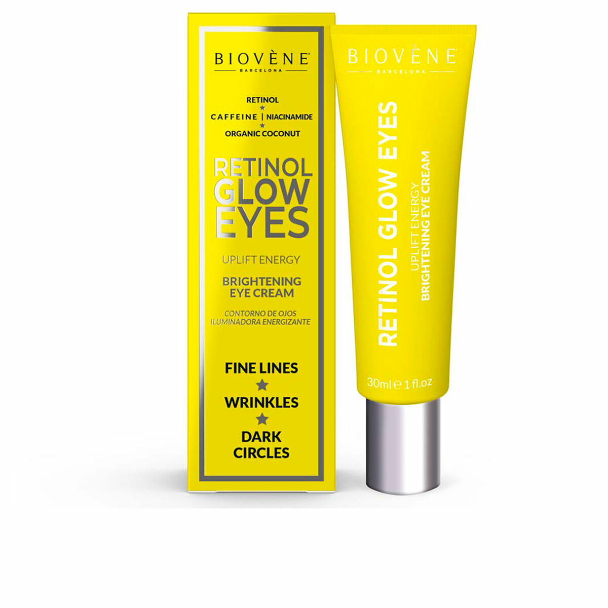 Anti-Ageing Cream for Eye Area Biovène Retinol Glow Eyes 30 ml -  Beauty, Skin care -  Biovène.