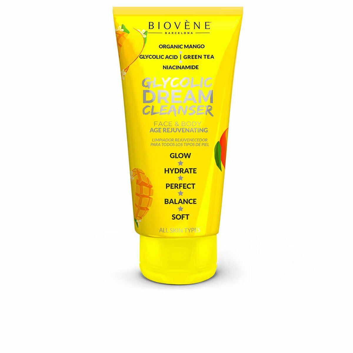 Anti-Ageing Cream Biovène Glycolic Dream Cleanser 200 ml -  Beauty, Skin care -  Biovène.
