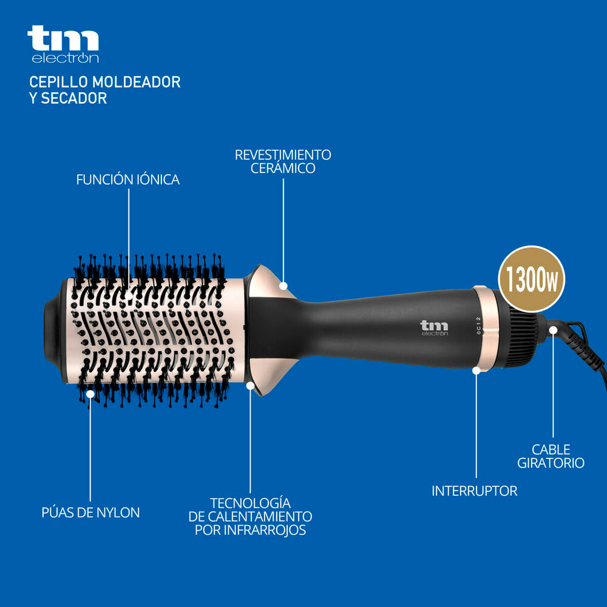Styling Brush TM Electron 220-240V 50-60Hz -  Beauty, Hair care -  TM Electron.